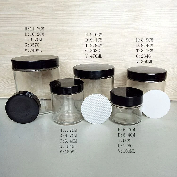 3oz 6oz 10oz 26oz Cylinder Glass Storage Jars in Promotion