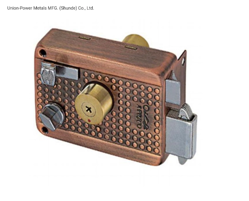 Securtity Door Hardware Night Latch Deadbolt Lock with Cylinder Chain