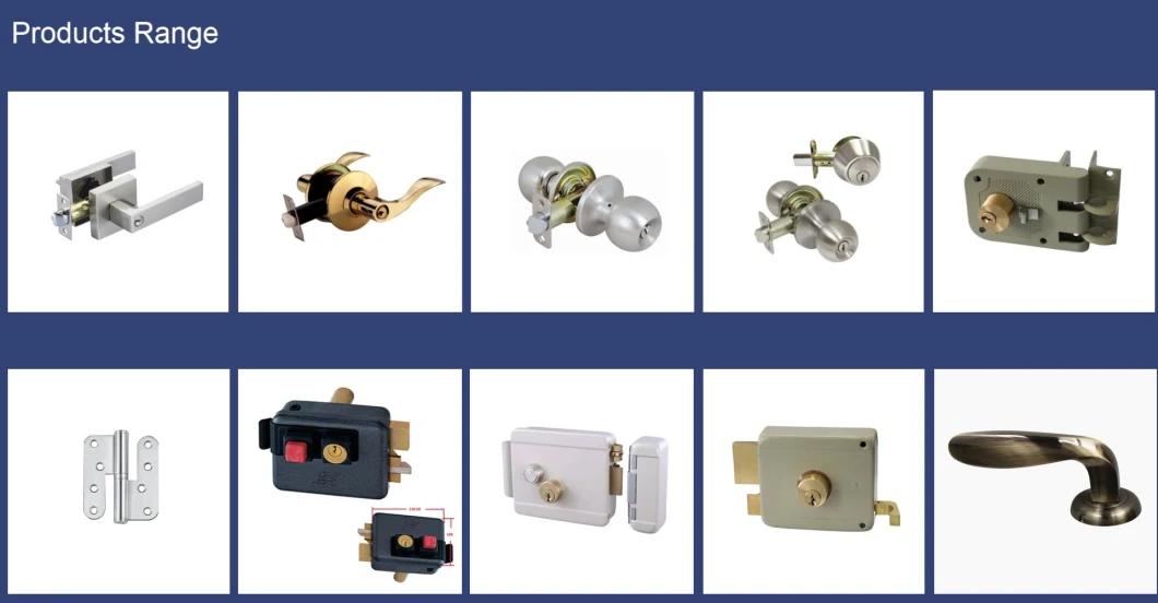 Securtity Door Hardware Night Latch Deadbolt Lock with Cylinder Chain