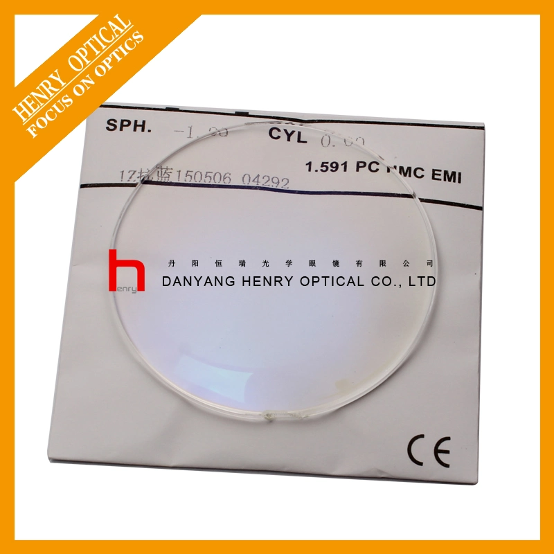 1.591 Single Vision PC Optical Lens Blue-Cut Hmc