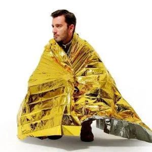 Gold or Silver Aluminium Foil Emergency Thermal Blanket
