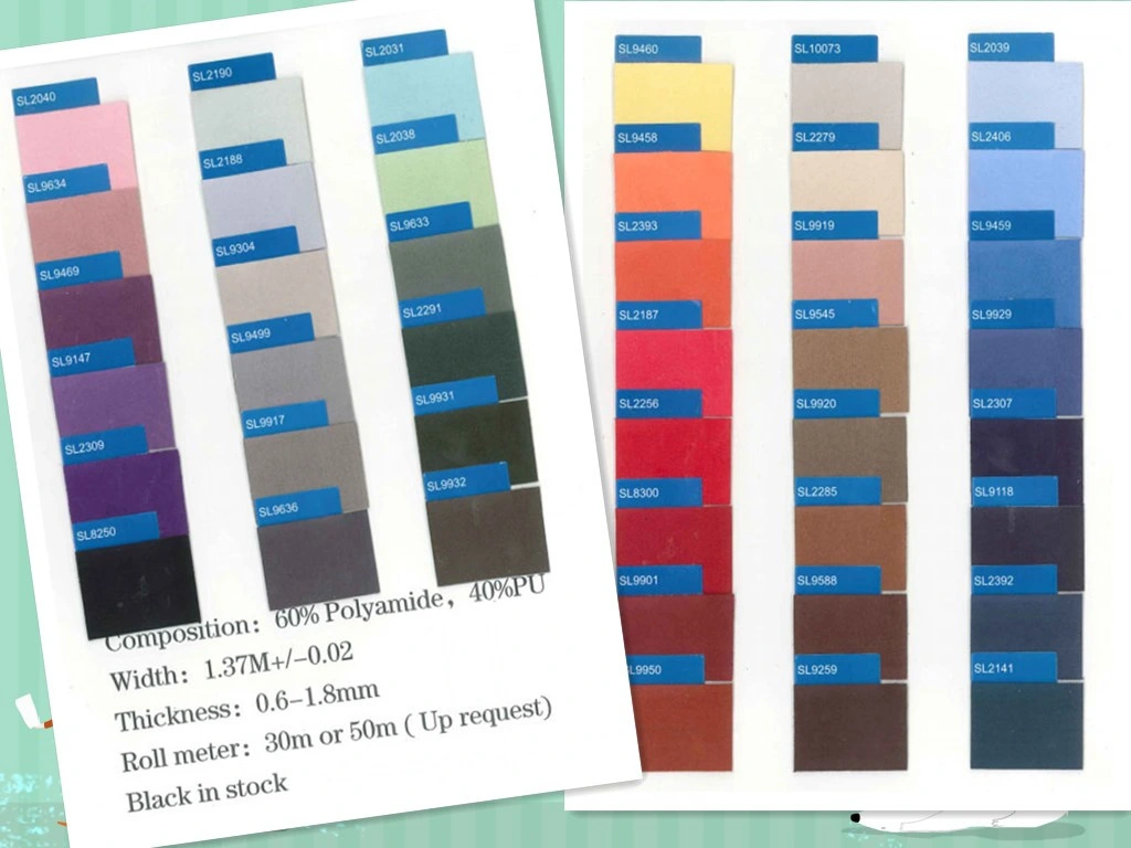 Artificial Synthetic Wear Resistance Nonwoven Microfiber Suede Leather