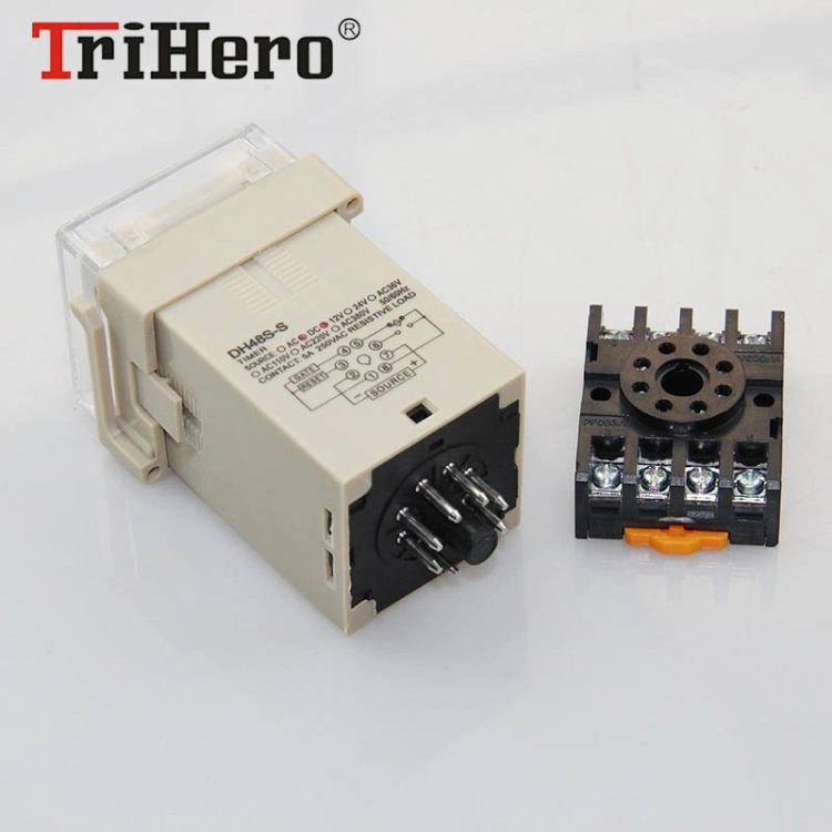 Dh48s-S 0.1s-99 DC12V 24V AC110V 220V Achour Digital Display Twin Timer Time Delay Relay