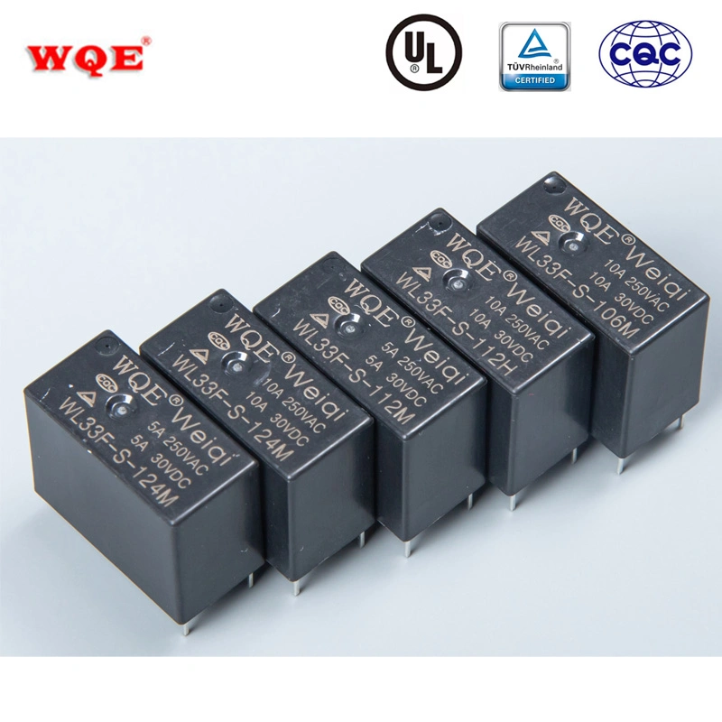 Wl33f 5A Miniature Power Relay PCB Relays 5 Pins Slim Micro Cube Rele for Household Appliances &Industrial Use / Auto Control / Car Intelligent