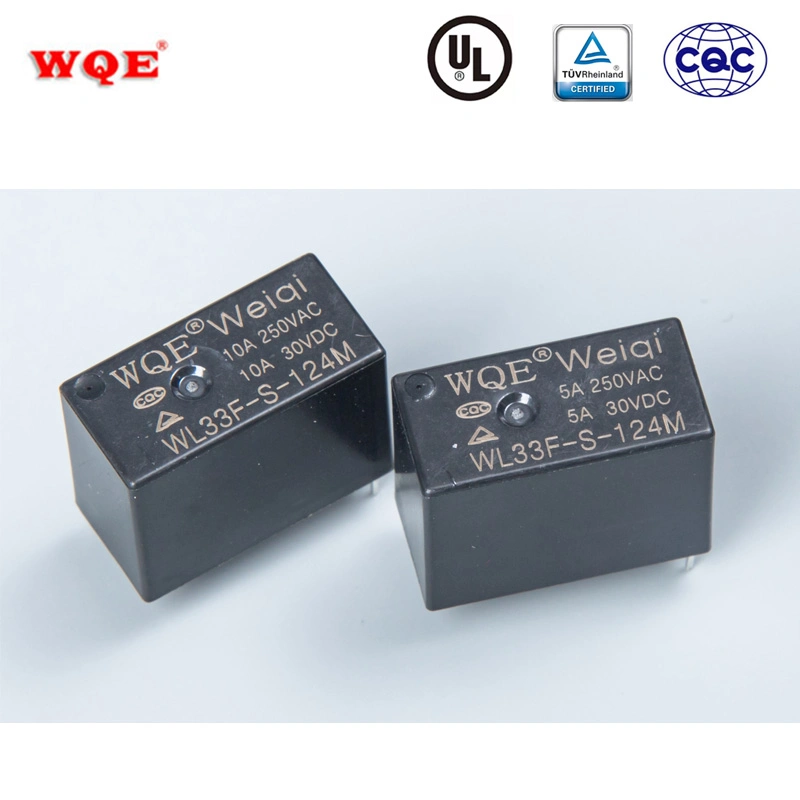 Wl33f 5A Miniature Power Relay PCB Relays 5 Pins Slim Micro Cube Rele for Household Appliances &Industrial Use / Auto Control / Car Intelligent