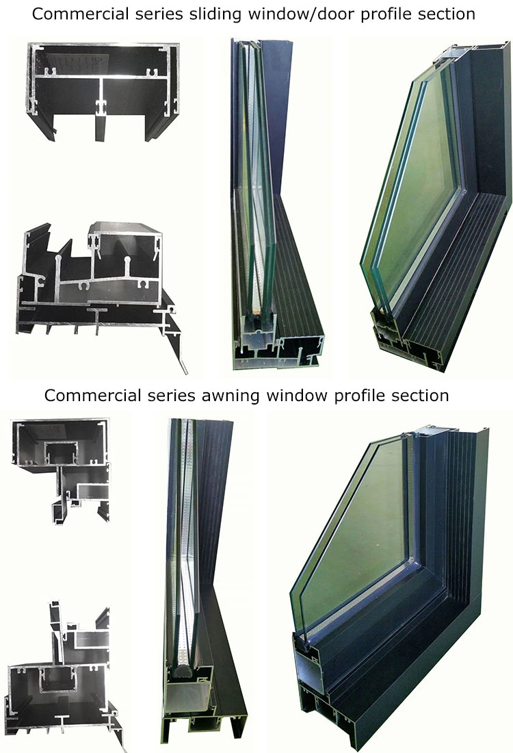 102 Series As2047 Australian Aluminium Profile Exterior Glass Double Glaze Home Use Sliding Window