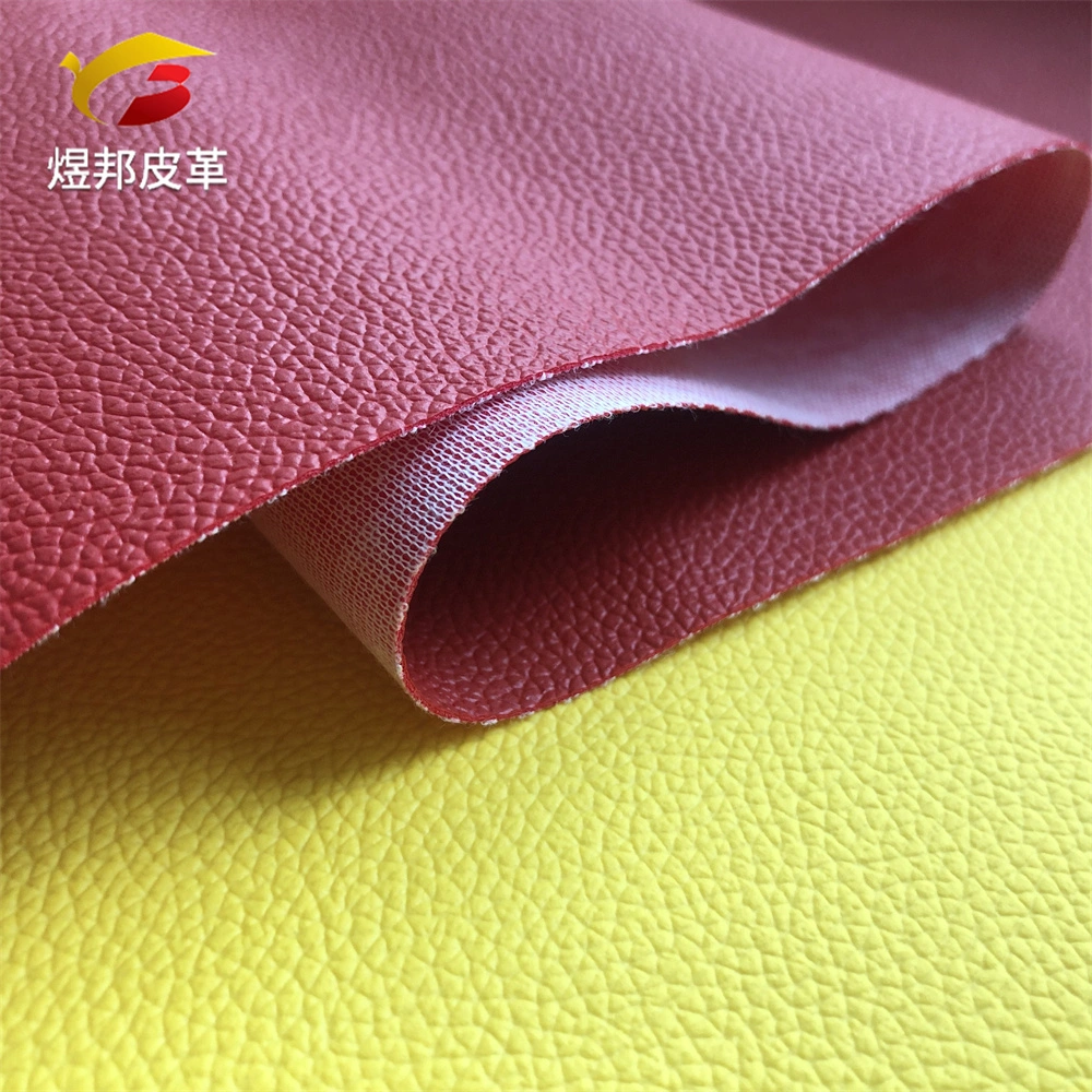 PVC Leather with Knitted Backing Sofa Leather for Automotive Interior Furniture